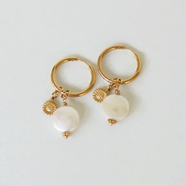 Boucles d'oreilles - Marguerite