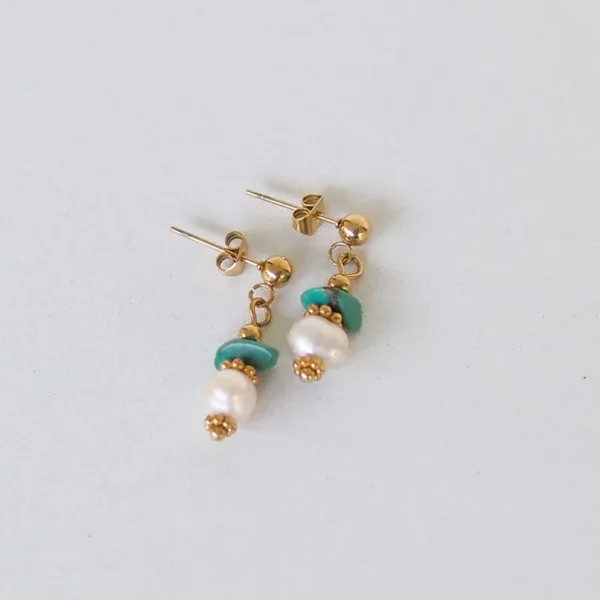 Boucles d'oreilles - Olympe (Turquoise)