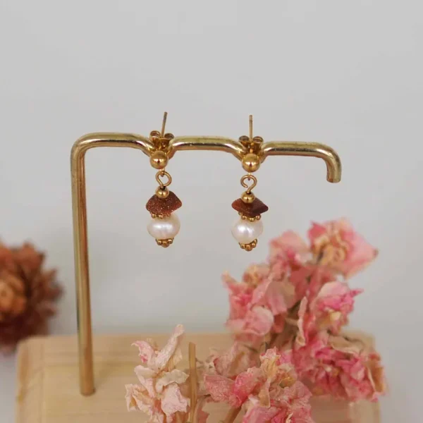 Boucles d'oreilles - Olympe (Terra Cotta) – Image 2